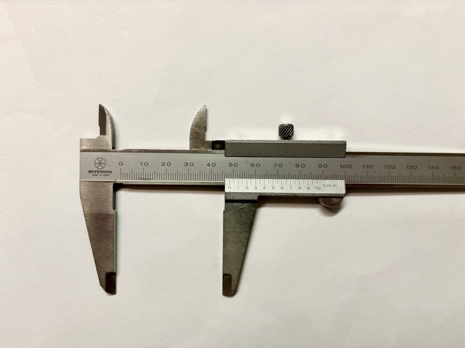 Mitutoyo 200mm Vernier Caliper 0.05mm Stainless Hardened Made in Japan Tested