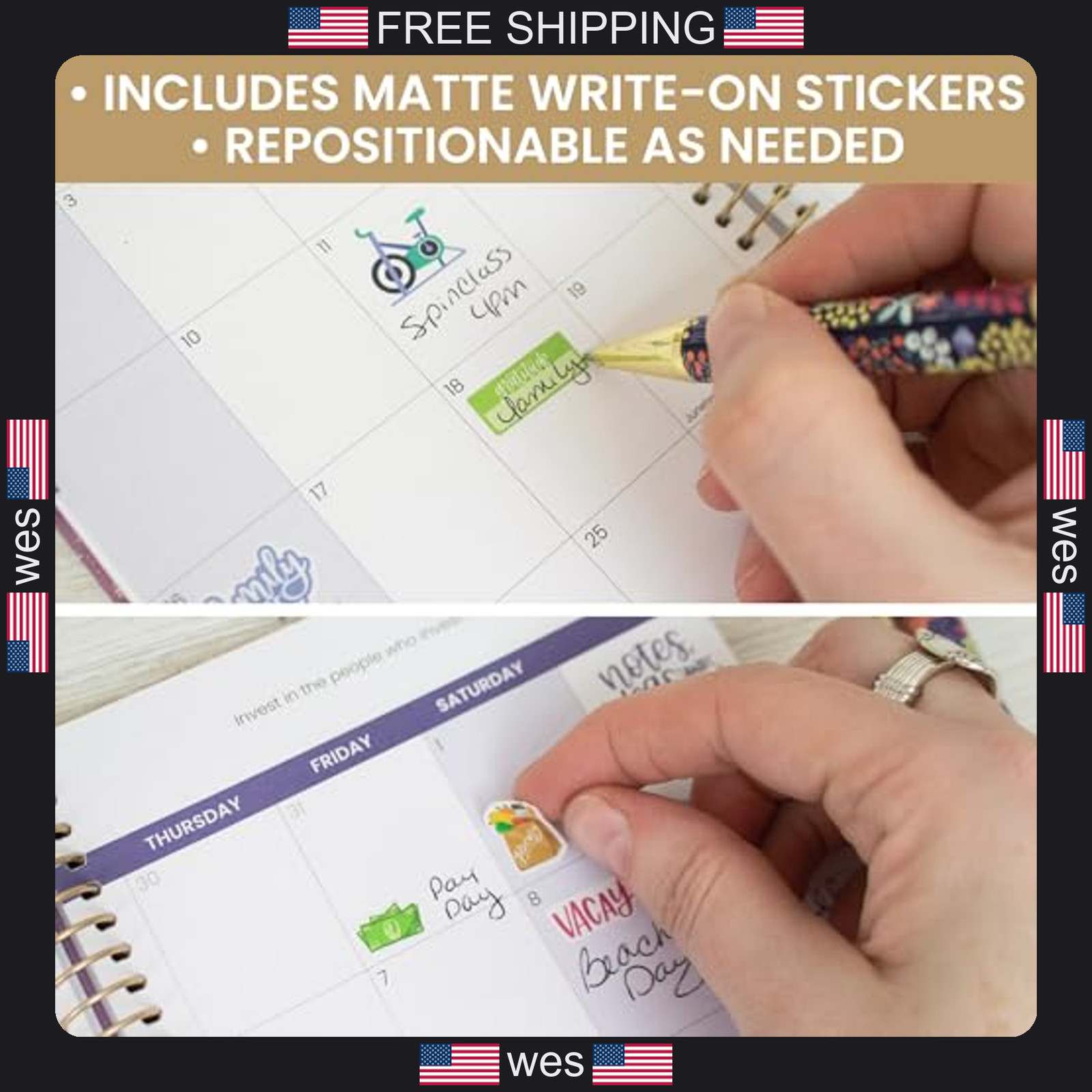 Bloom Daily Planners Newly Improved Classic Planner Sticker Sheets – Variety