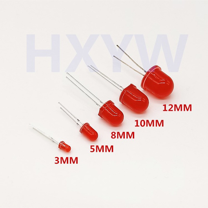 3mm 5mm 8mm 10mm Round LED Diode RGB Lights Emitting White Blue Red Yellow Green
