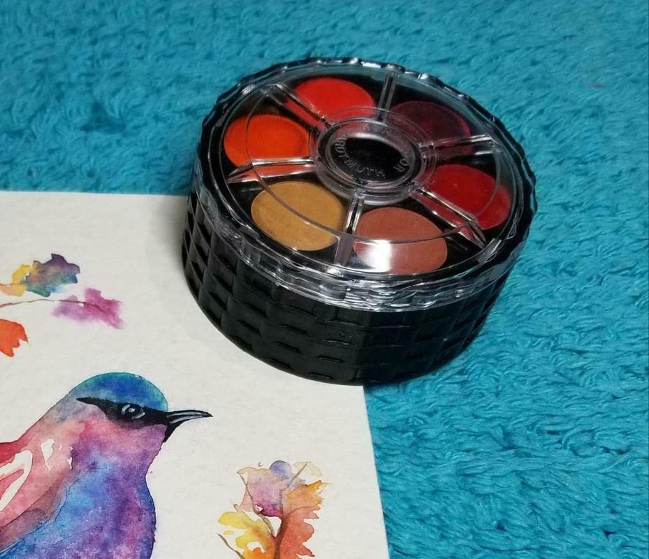 36 Round Water Colour Paint Tin Set Artist Quality Watercolor Palette