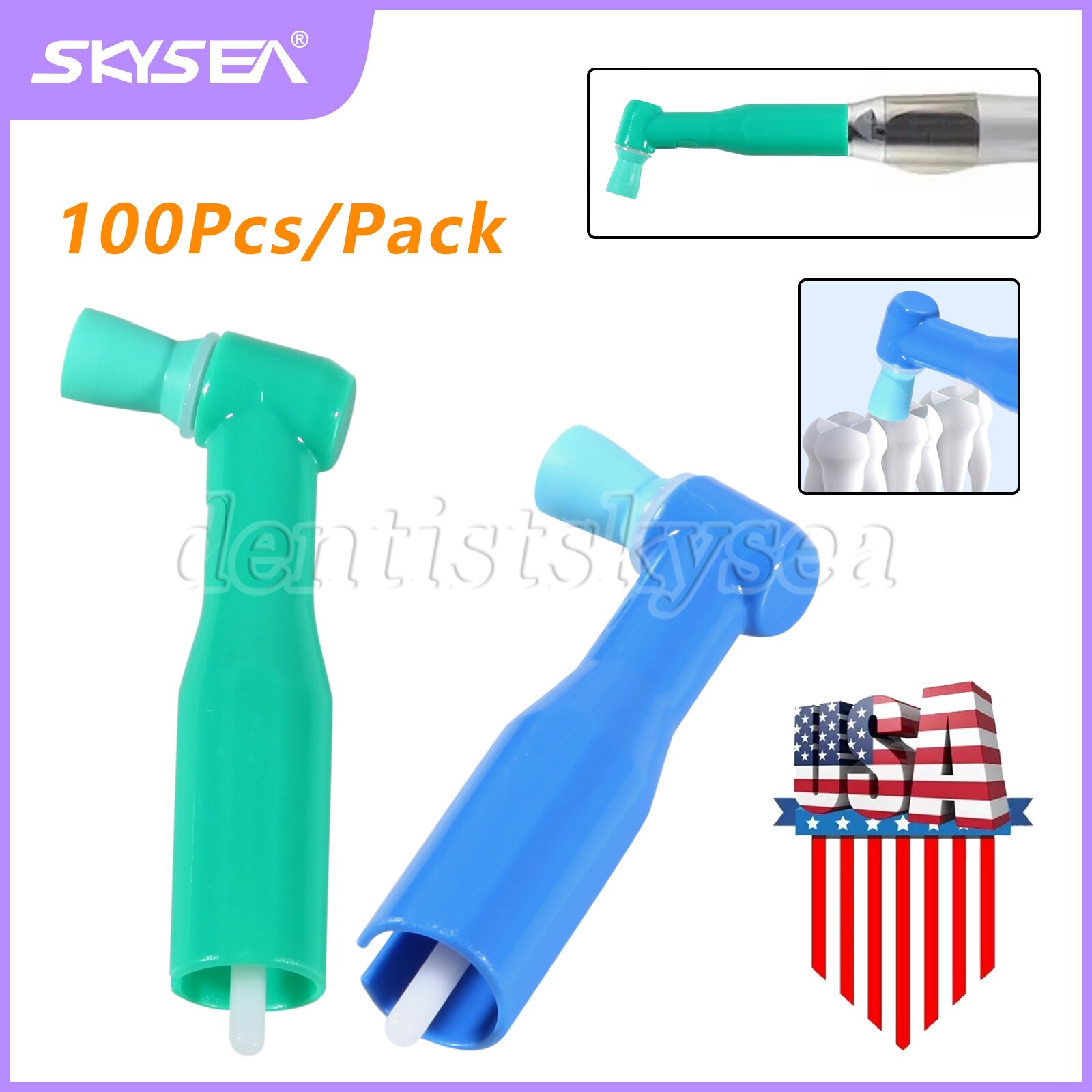 100-1000* Dental Prophylaxis Prophy Angles Disposable Latex-Free Soft / Firm Cup
