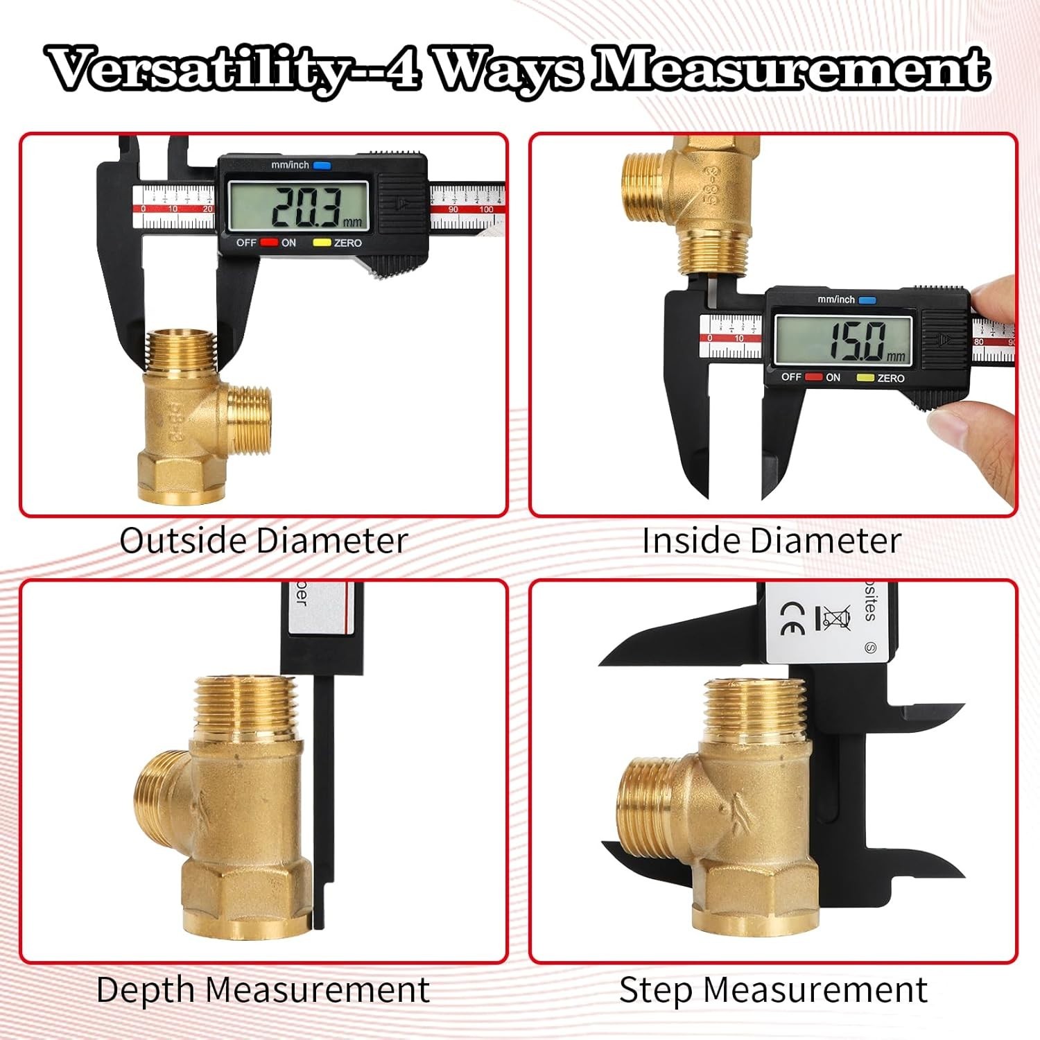 Upgraded 6 Inch Digital Caliper – Fast Measurement Modes & Tough Case Included