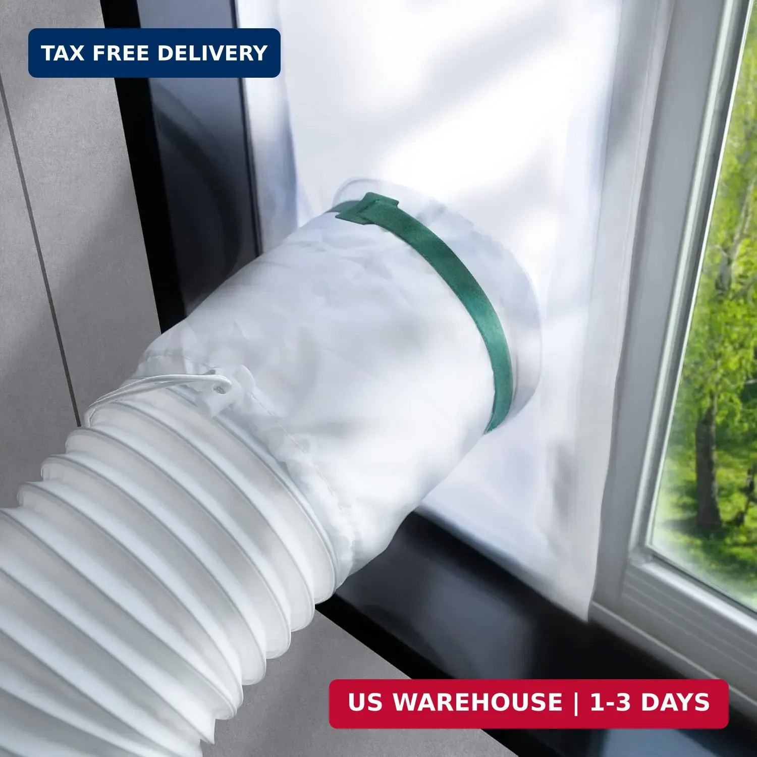 LOVIGA Portable Air Conditioner Window Kit, Window Vent Kit Seal Kit for Portabl