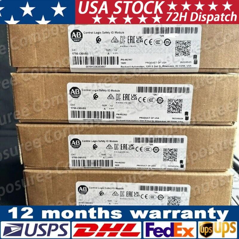 Factory Sealed AB 1756-OBV8S Control Logix Safety IO Module US Free Tax