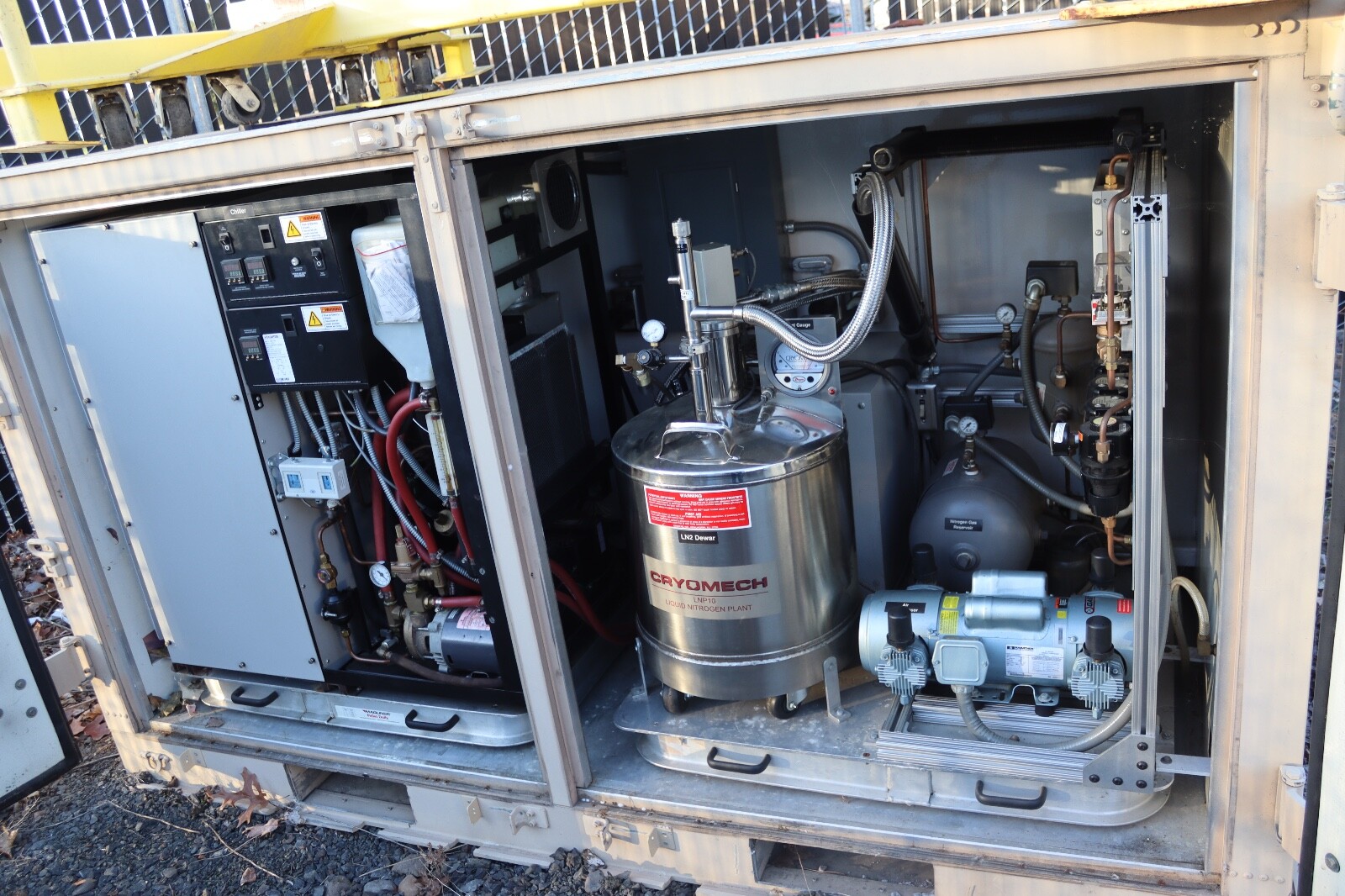 Portable Cryomech LNP10 Liquid Nitrogen Plant W/ Kubota Diesel Generator