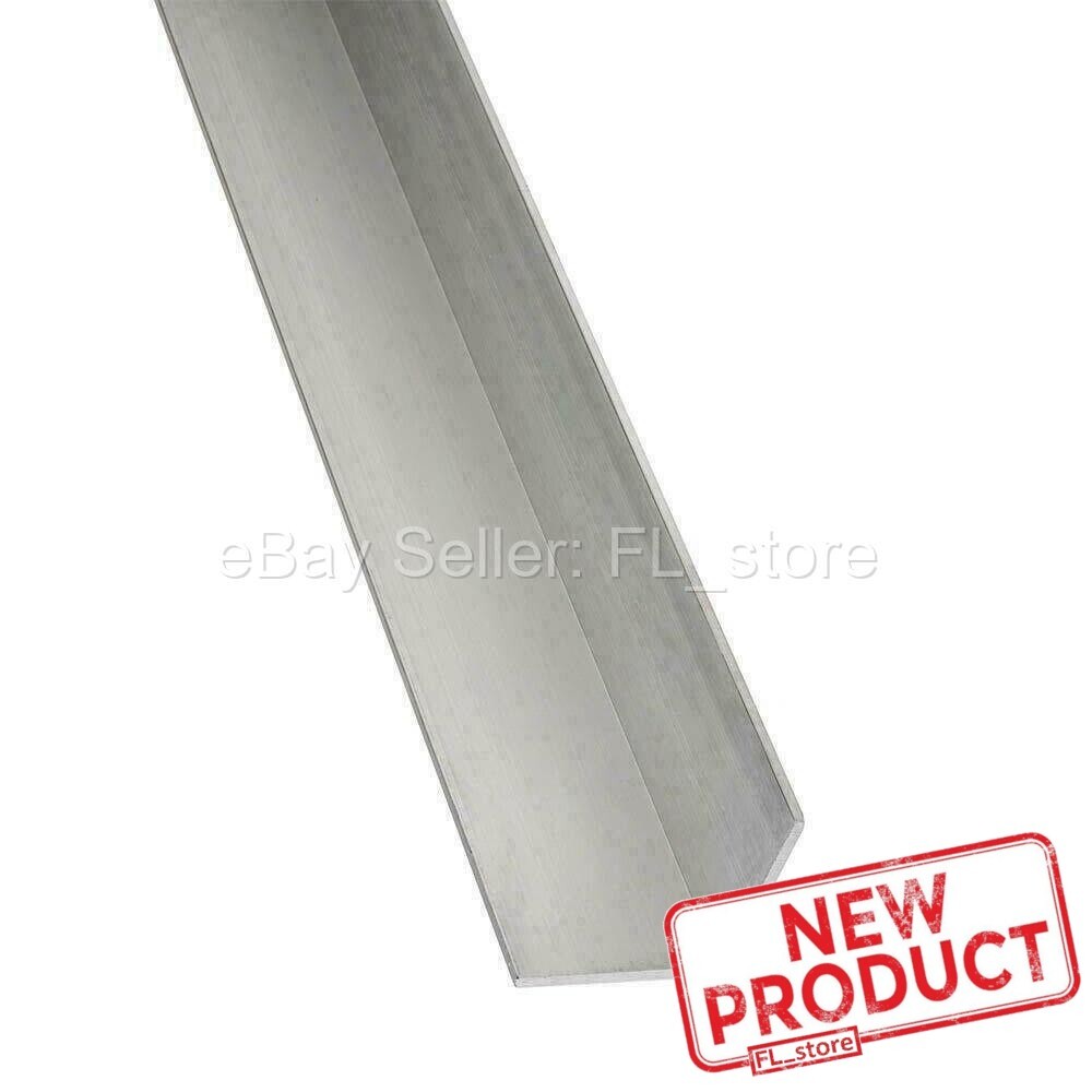 Aluminum Angle 1/8″ x 1-1/4″ x 4 Feet Length Unpolished Alloy 6061 90° Stock NEW