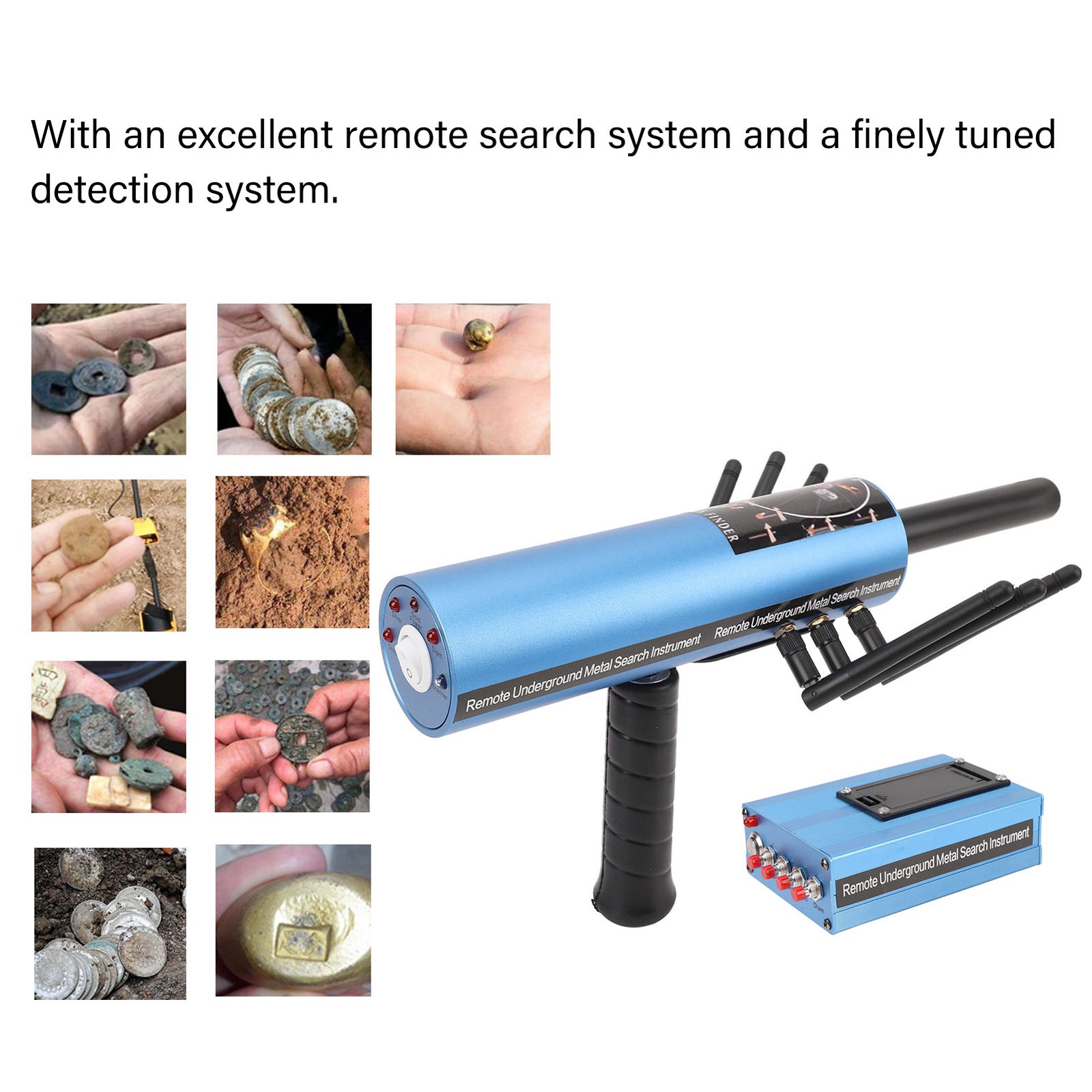 Metal Detector Stable Performance Gold Silver Copper Stone Detector with Transm