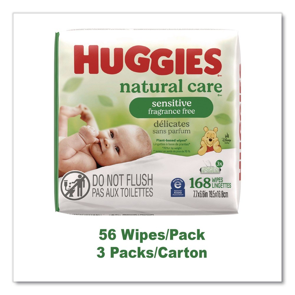 Huggies 41926 6.6″ x 6.86″ Sensitive Baby Wipes – Unscented/White (3/Carton) New