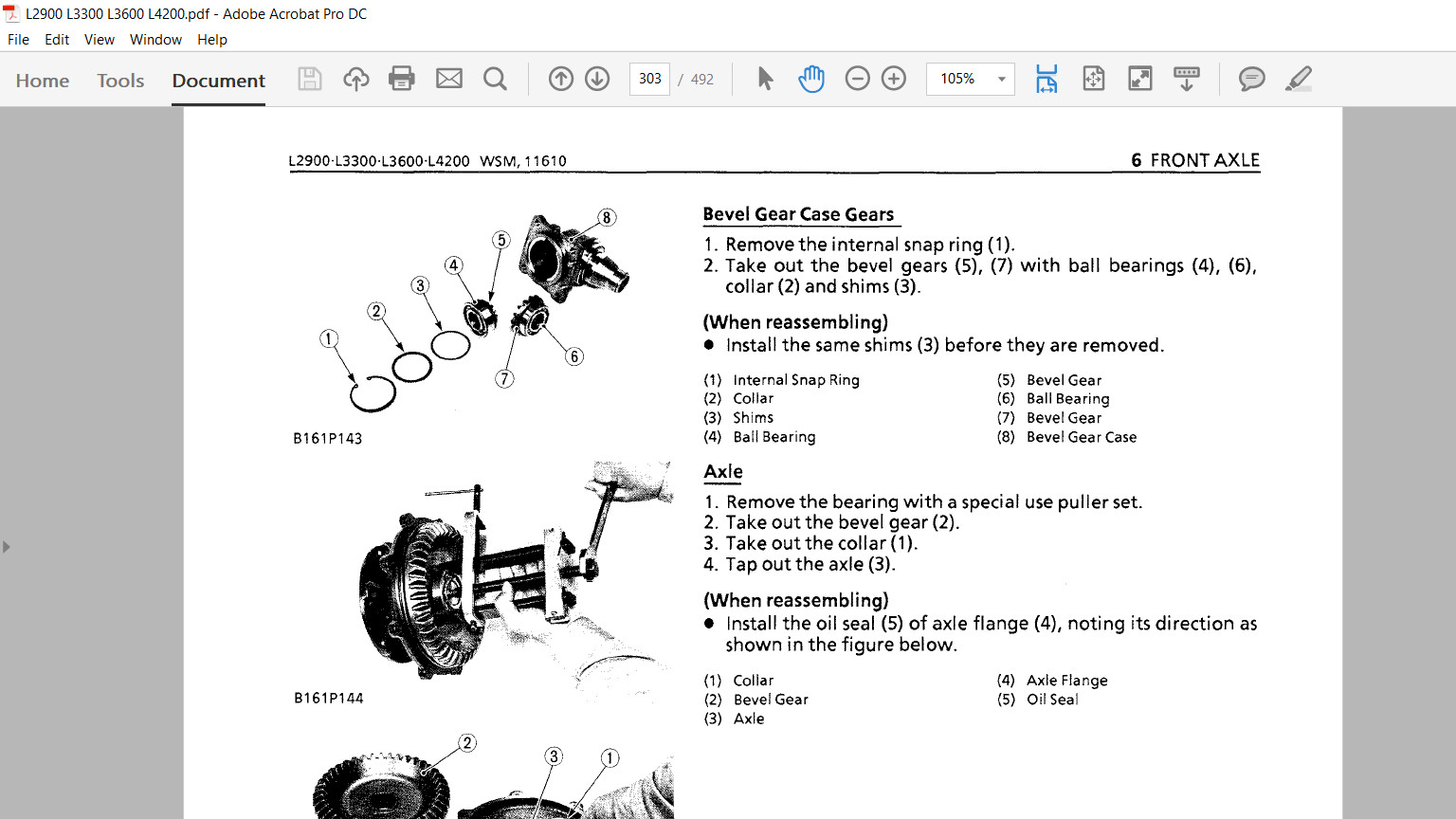 Kubota L2900 L3300 L3600 L4200 Tractor Service Repair Manual On USB
