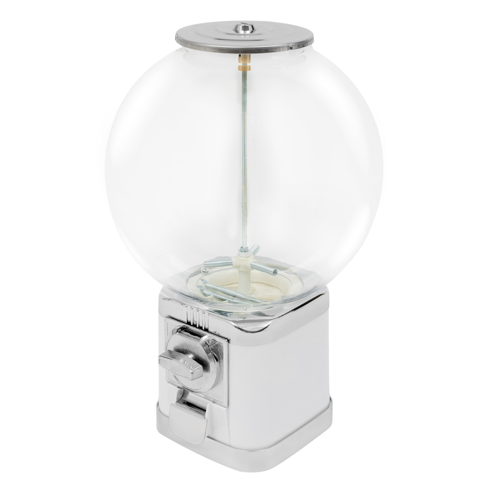 Gumball Dispenser Machine Freestand Bubble Classic Gum Coin Bank Toy Kids W/Keys