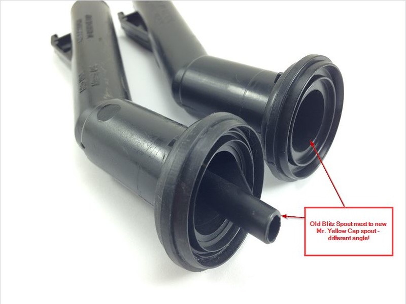 2 – Blitz Gas Can Nozzle Spouts Rings Caps Replacement Vintage 900302 900092