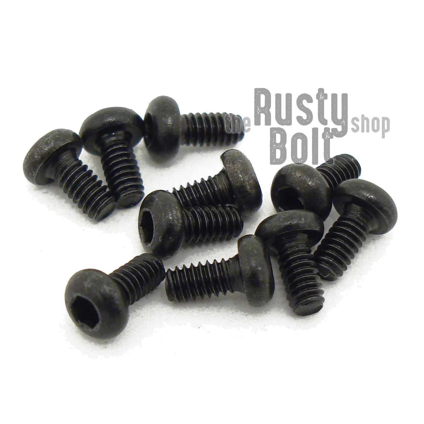 M2 x 4mm, Socket Button Head Screws, 10.9 Steel, Black