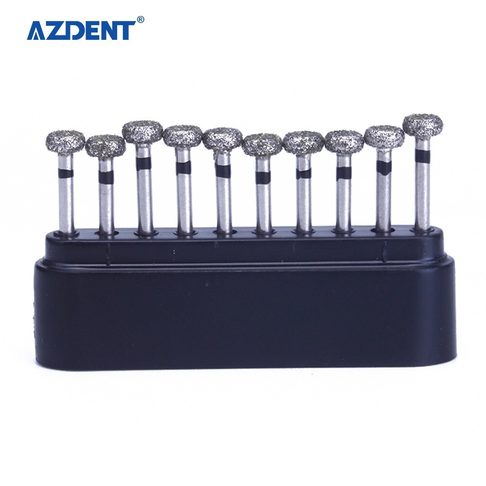 10 pcs Dental High Speed Diamond Burs Circular wheel Super Coarse Diamond Drills