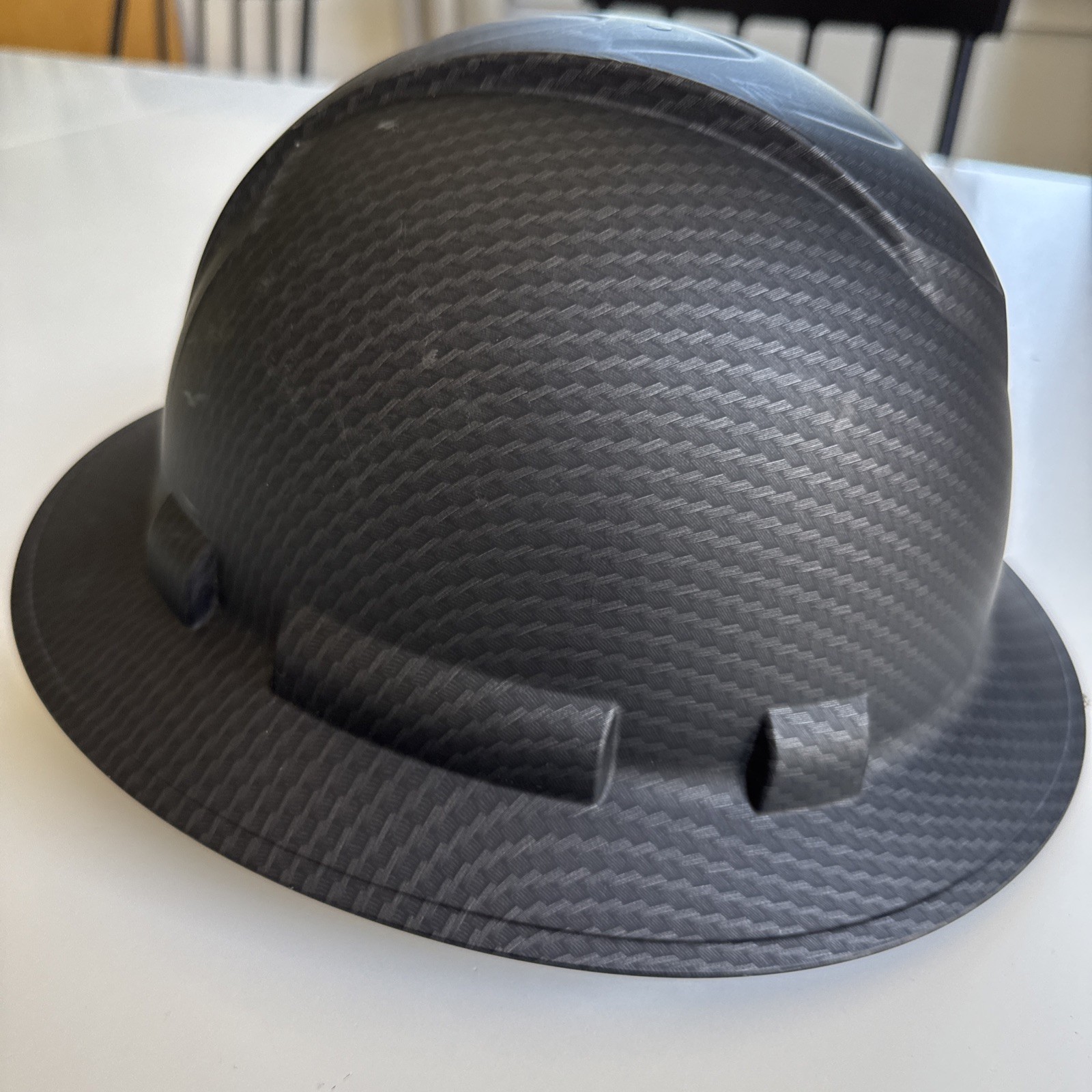 PYRAMEX Ridgeline Full Brim Hard Hat One Size Vented Black Graphite Pattern