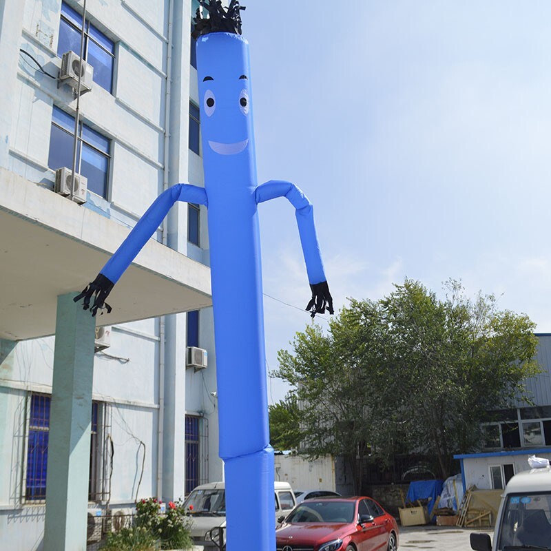 20Ft Air Inflatable Dancing Wind Dancer Sky Puppet Wavy Man Wind Dancer Blue New