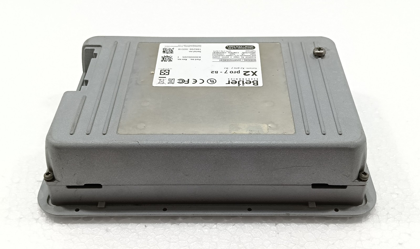 BEIJER ELECTRONICS X2 PRO 7-B2 OPERATOR TOUCH SCREEN HMI PANEL 630000205 REV.1