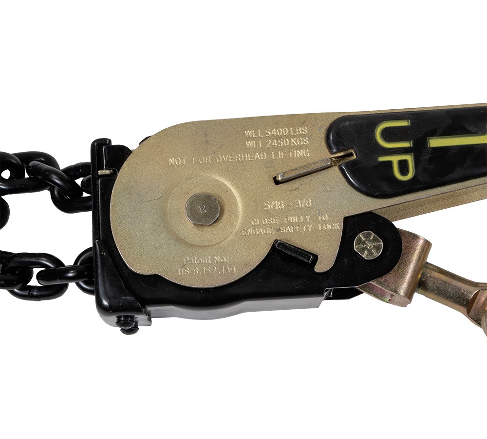 2 PK EZ Ratchet Chain Load Binder with 5/16″ Grab & 3/8″ Slip Hook, 5400 lbs WLL