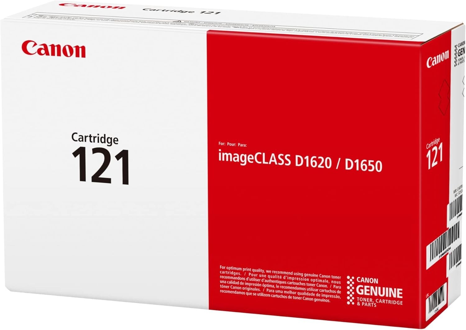 Canon Genuine Toner Cartridge 121 Black (3252C001), 1-Pack