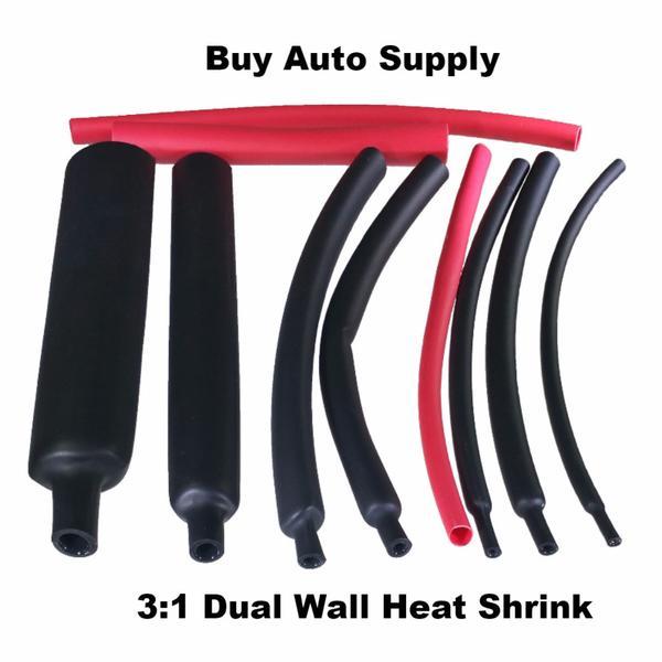 (25 6″ Pcs) 1/4″ / 6.4mm Red 3:1 Heat Shrink Tubing Adhesive Lined Dual Wall