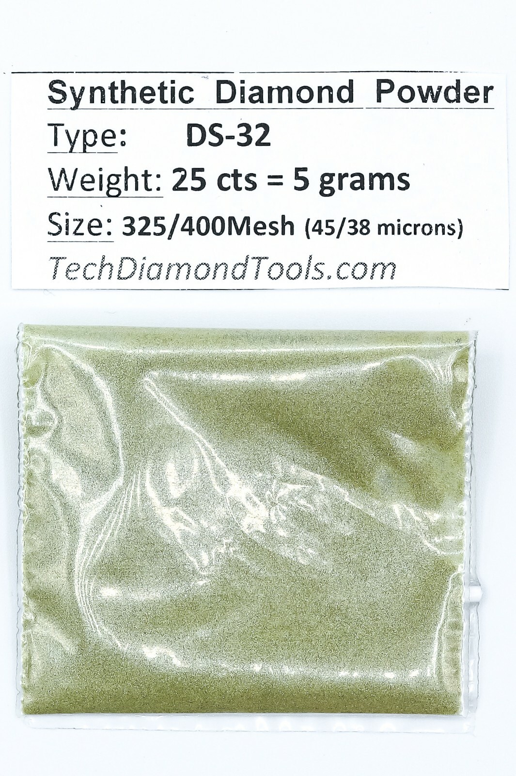 TechDiamondTools Diamond Powder 325 Grit 45-38 Microns, 25 cts = 5 Grams