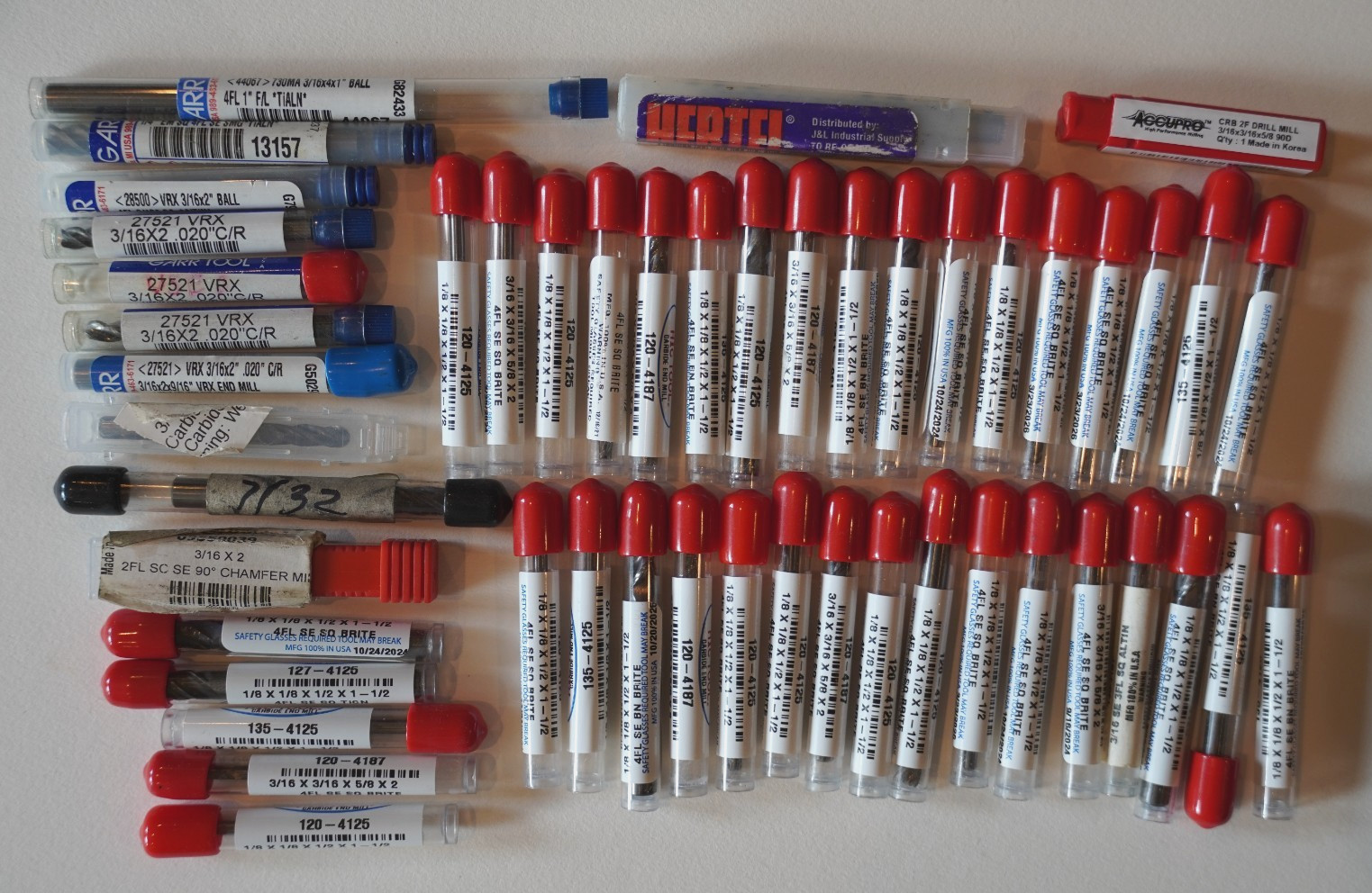 50pc Lot Mostly HTC Tool 120-4125 & 120-4187, GARR Assorted, Used Once