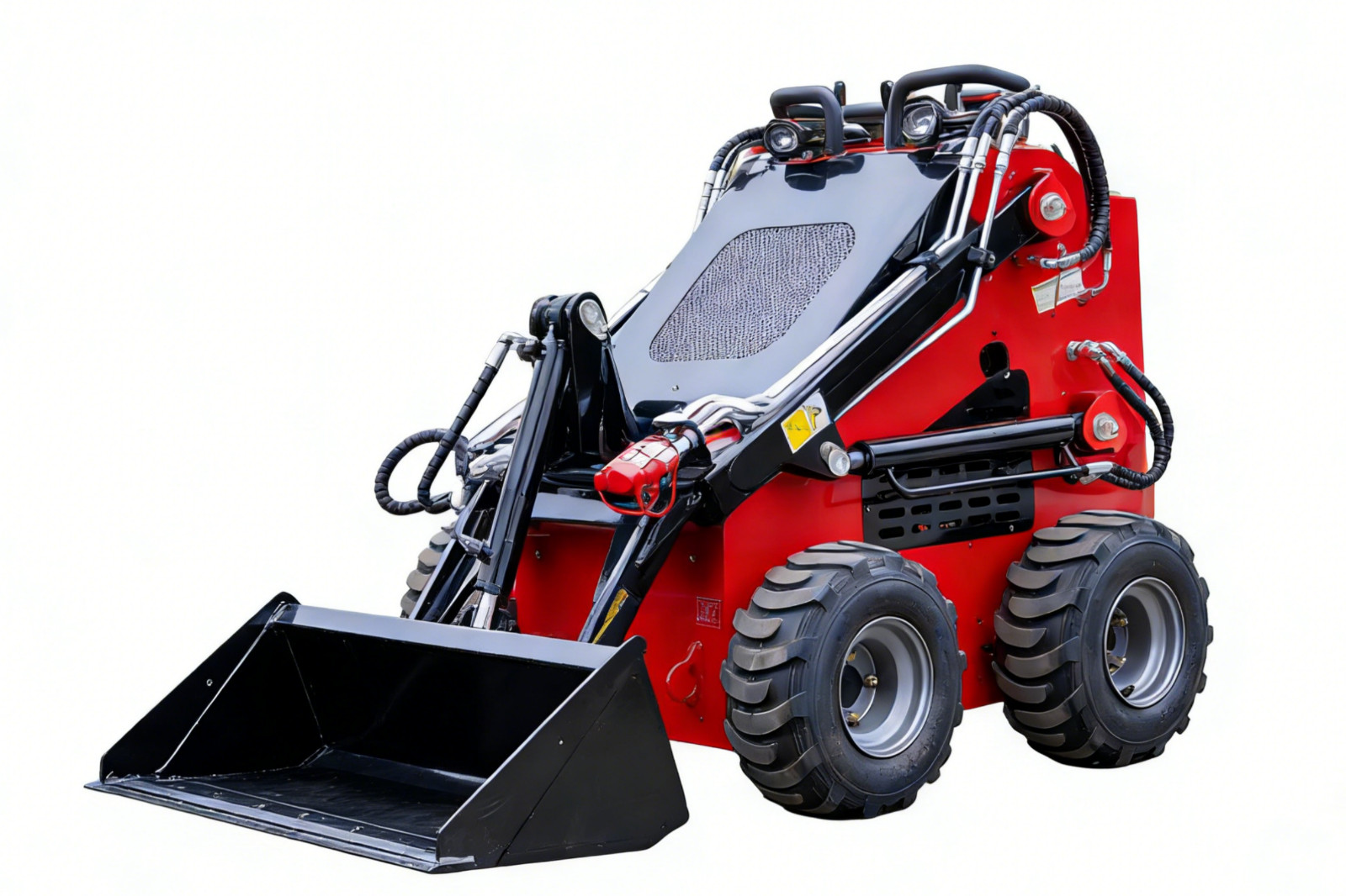 870kg Mini Skid Steer Loader MS380 23HP Dual Pump Wheeled Skid Steer Free Ship
