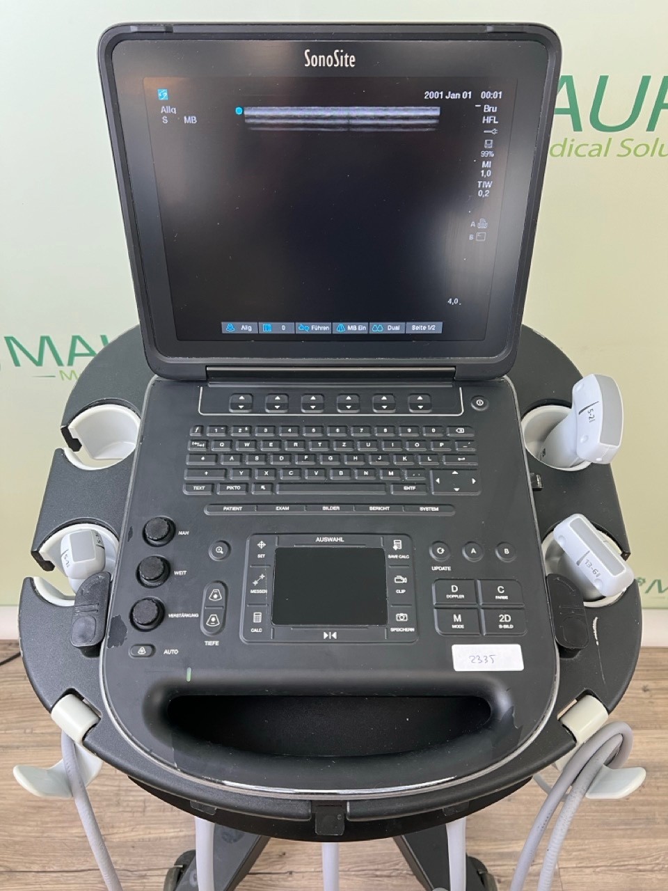 Ultrasound SonoSite Edge II 2017/09 + rP19x, rC60xi, HFL 38xi Transducer(#2335)