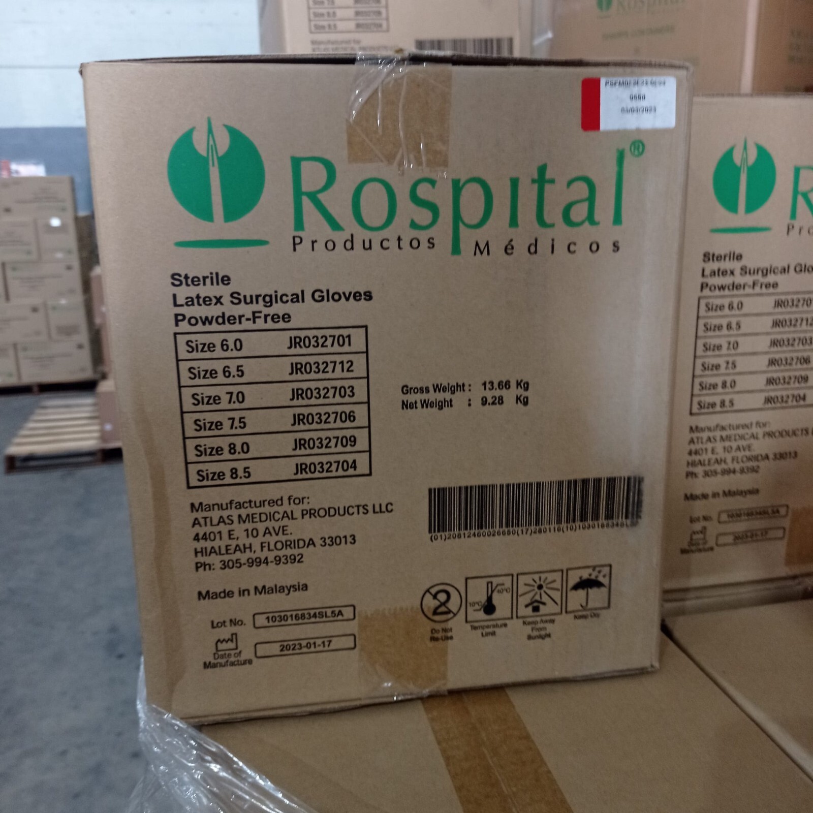 Sterile Latex Surgical Gloves Powder-Free 6.0 to 8.5 (50/400 pcs) from Malaysia