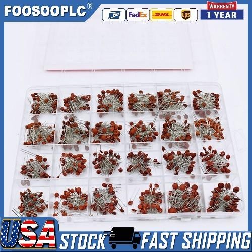 960Pcs/Lot X 2PF-0.1UF 50V 24Value*40Pcs Ceramic Capacitor Assortment Kit US