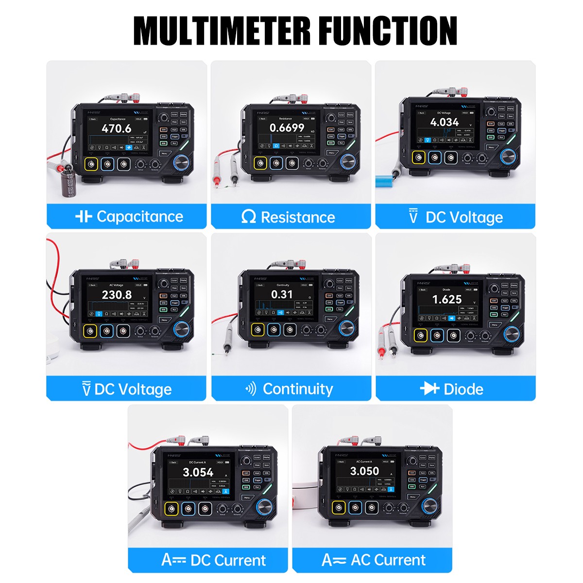 FNIRSI-2D15P Digital Multimeter Oscilloscope Signal Generator Duan Channel 100M/