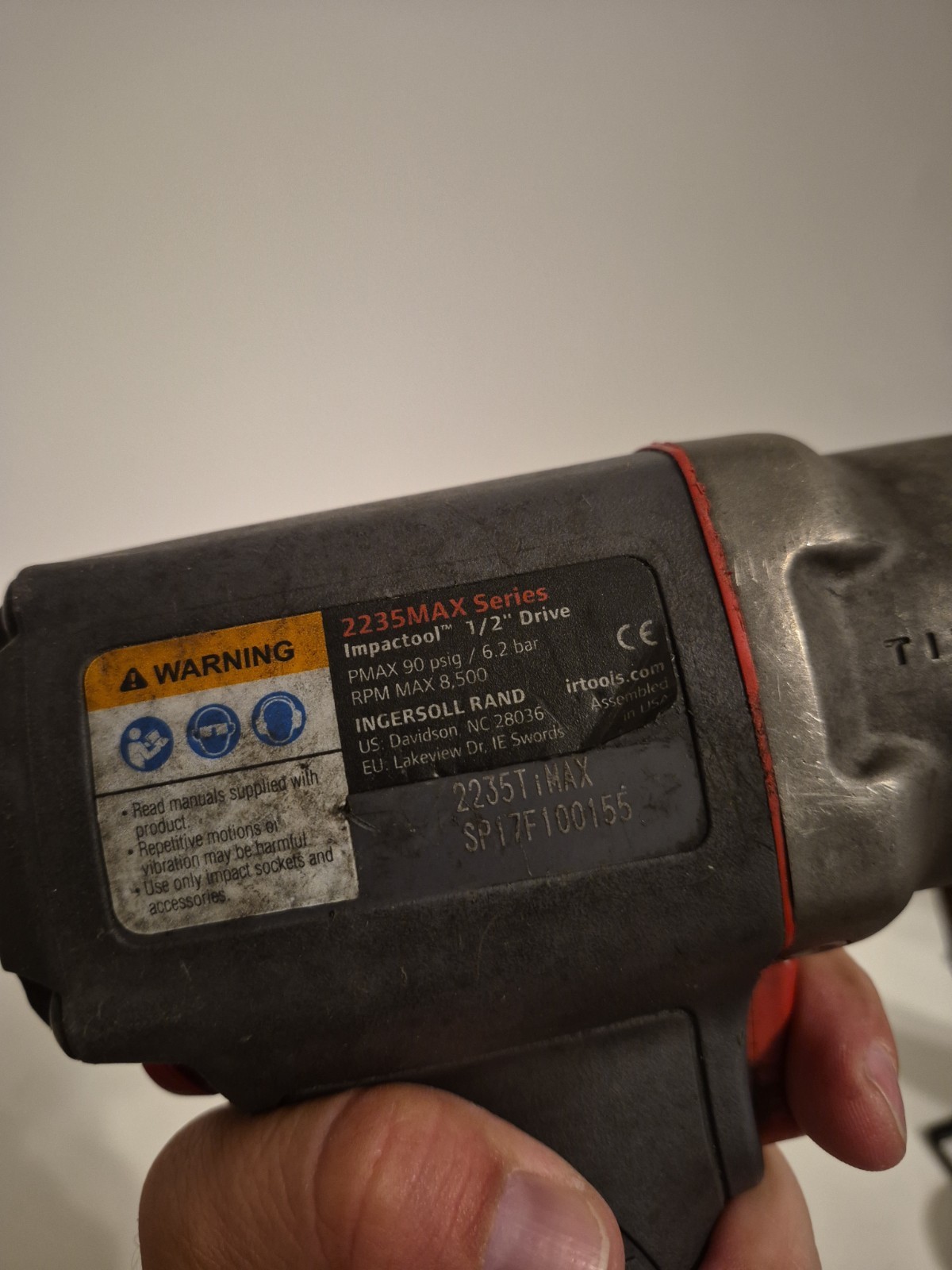 Ingersoll Rand 2235 Titanium Pneumatic Impact Wrench MPN 2235 Heavy Duty Tool
