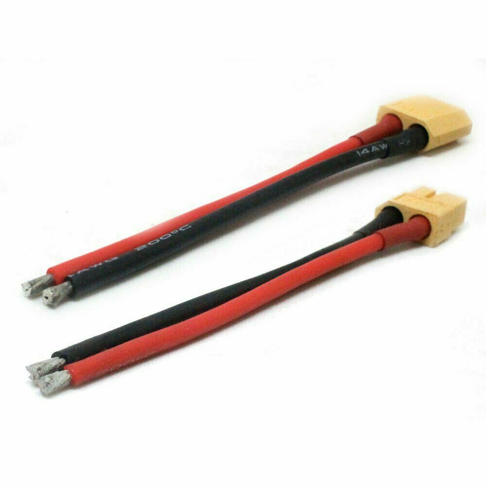 1 Pair Of XT60 Battery Male Female Connector Plug With Silicon 14 AWG Wire Cable