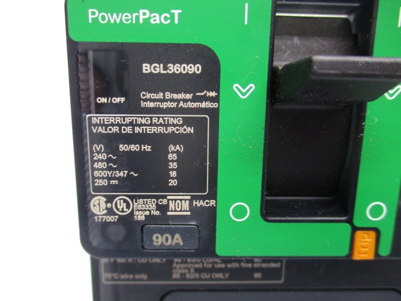 SQUARE D BGL36090 480V 90A (GREEN) NSNP