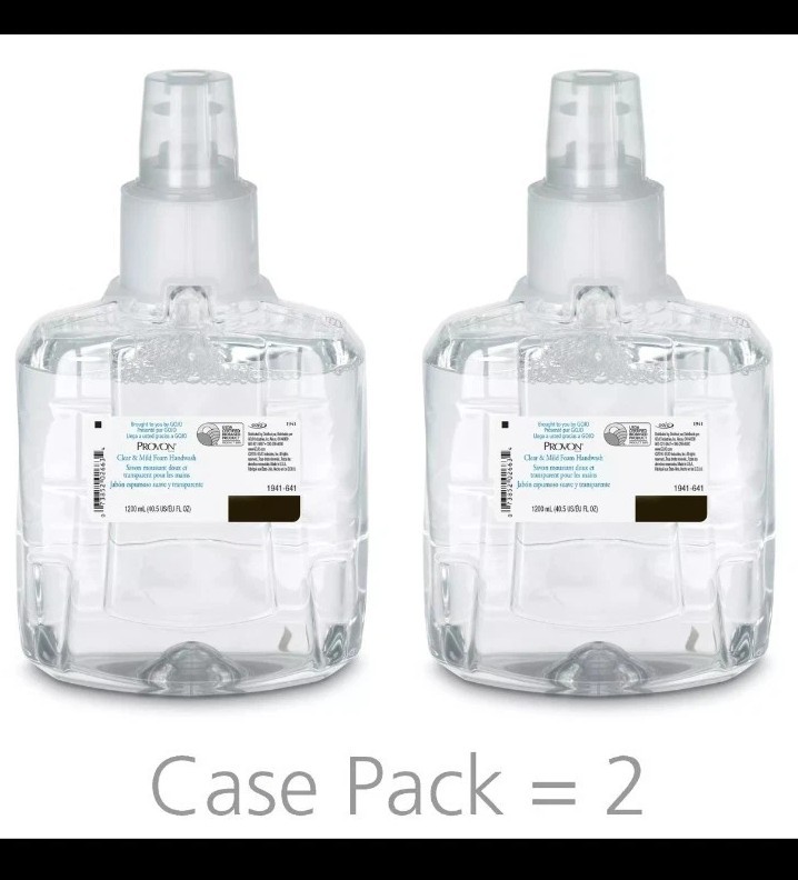 PROVON Foaming Soap Dispenser Refill Bottle Unscented 1200 mL 1941-02 2 Ct