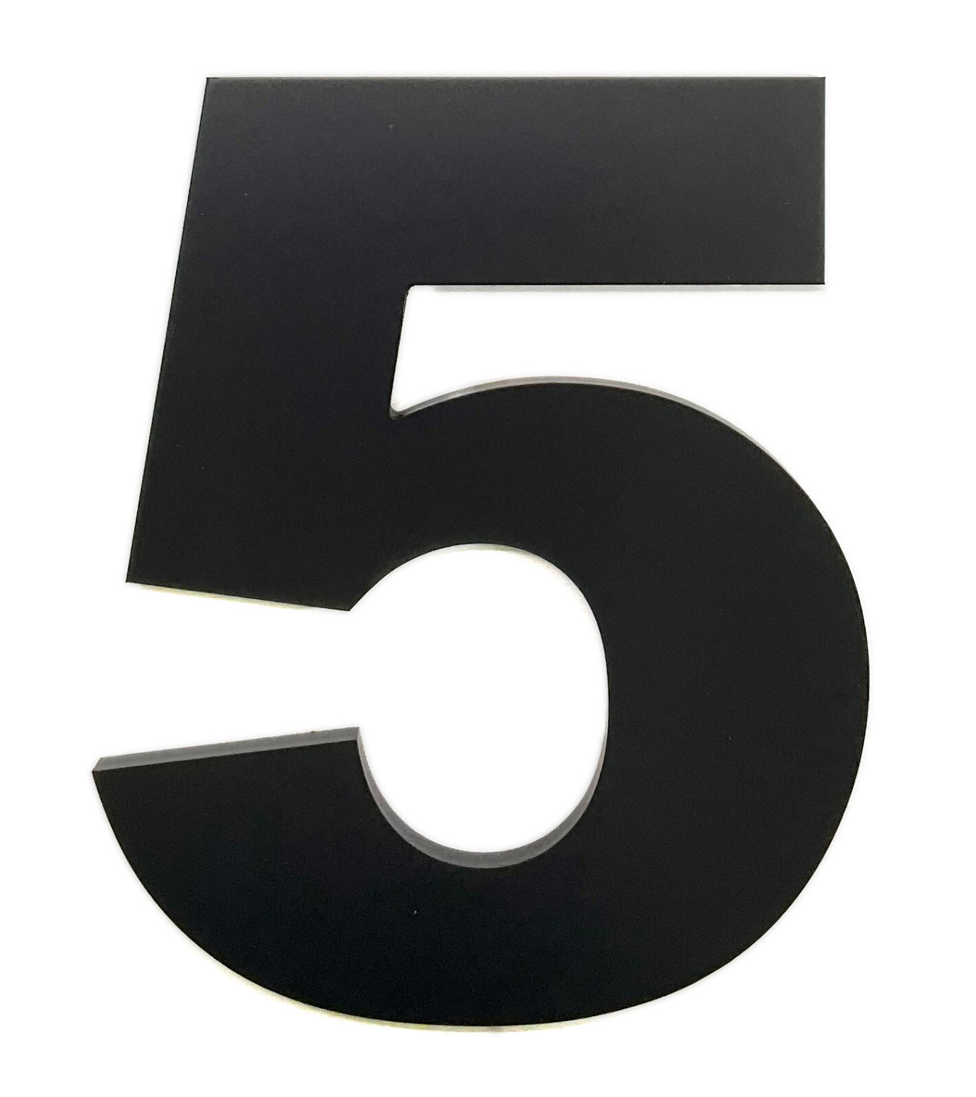 12 Inch Address Numbers For Commercial Building 3/8″ Thick Black Acrylic Bold