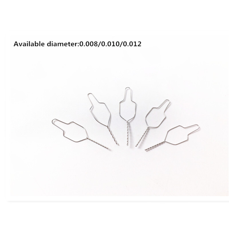Dental Orthodontic Preformed Wire Stain Steel 008/010/012 Twisted Ligature Ties