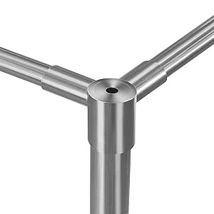 Canopy Bed Frame Full, Stainless Steel Four Corner Bed Canopy Poles Mosquito Net