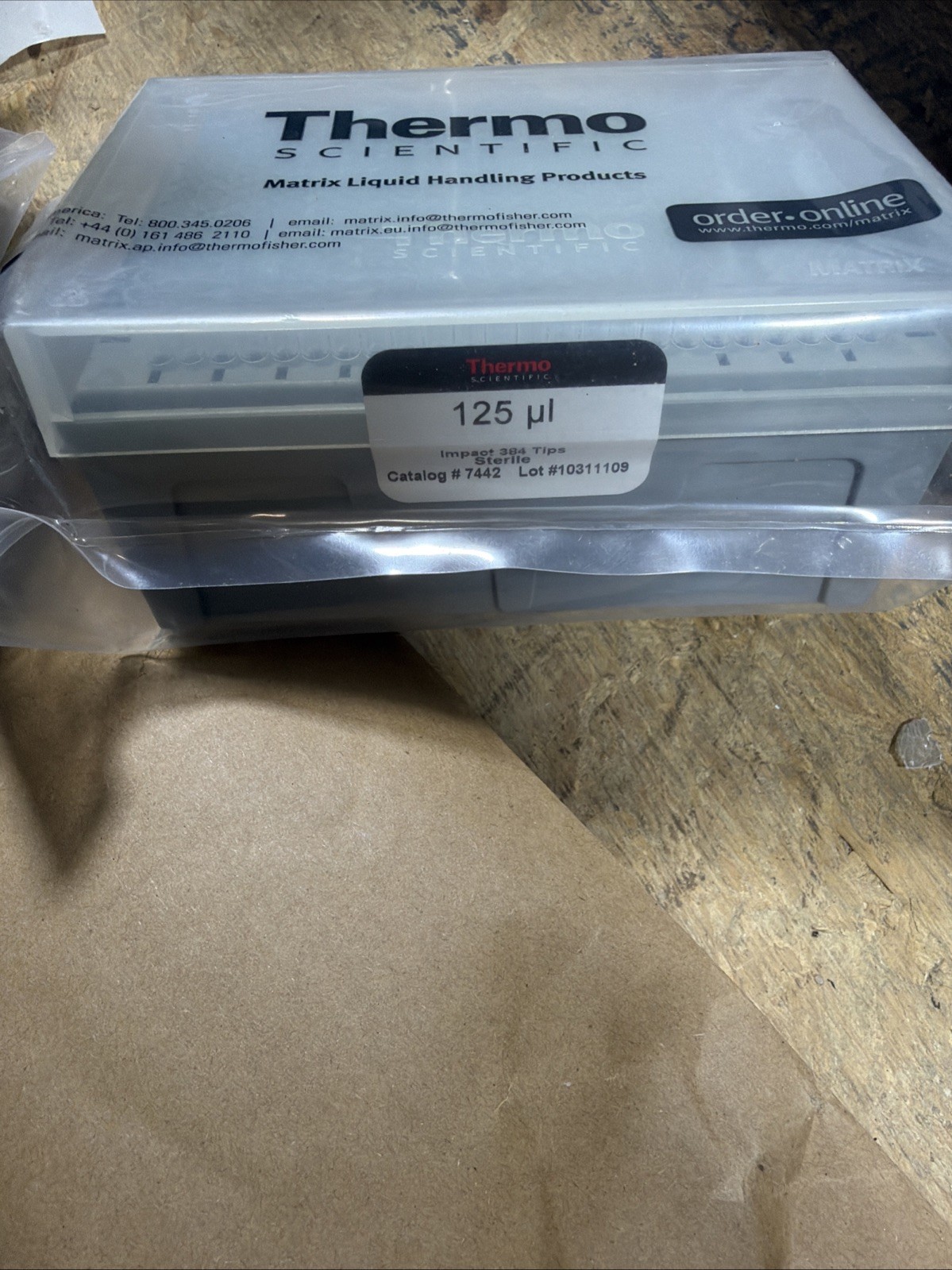 Thermo Scientific 125µL INTEGRITY FILTER TIPS Rack of 384 STERILE