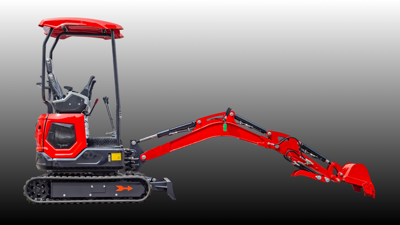 TYRANT 17 Mini Excavator Kubota D902 Engine Side Swing with 12 attachments