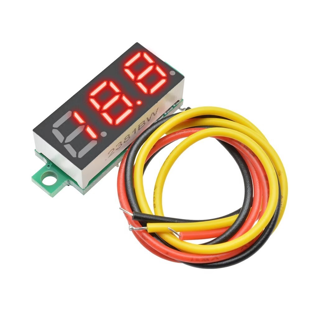 10PCS 0.28″ Mini DC 0-100V Voltage Tester Gauge Meter Digital LED Voltmeter