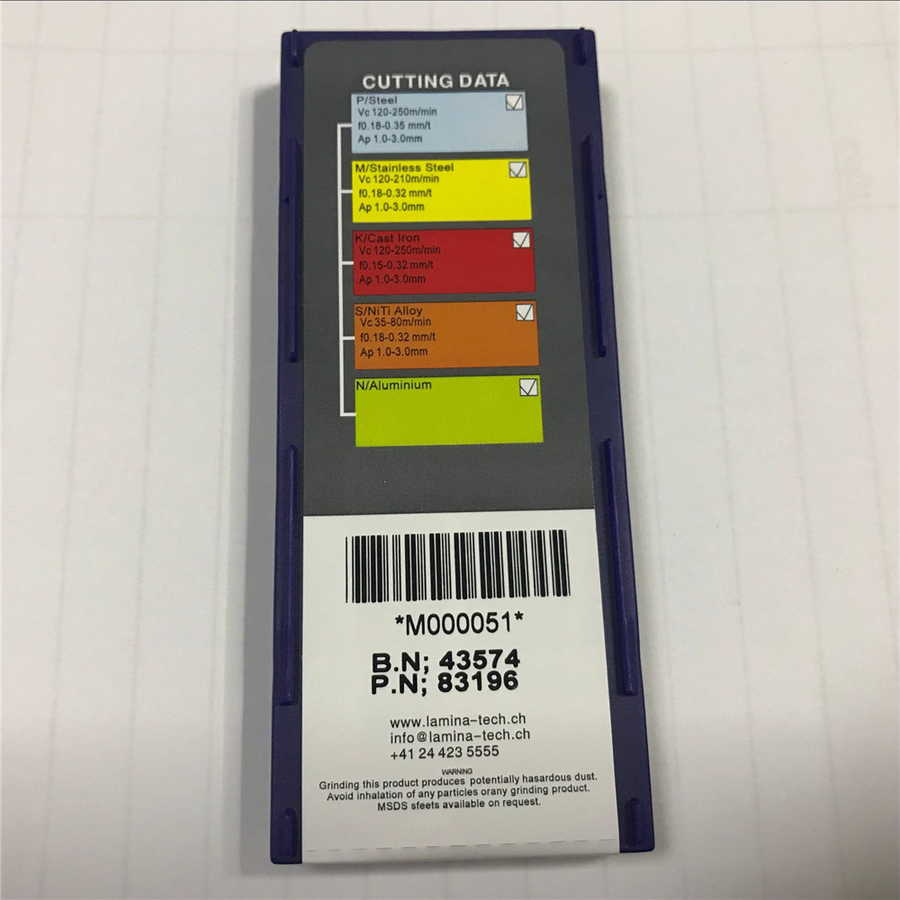 10pcs (1pack) LAMINA TNUX 160408 R Carbide Inserts for Steel