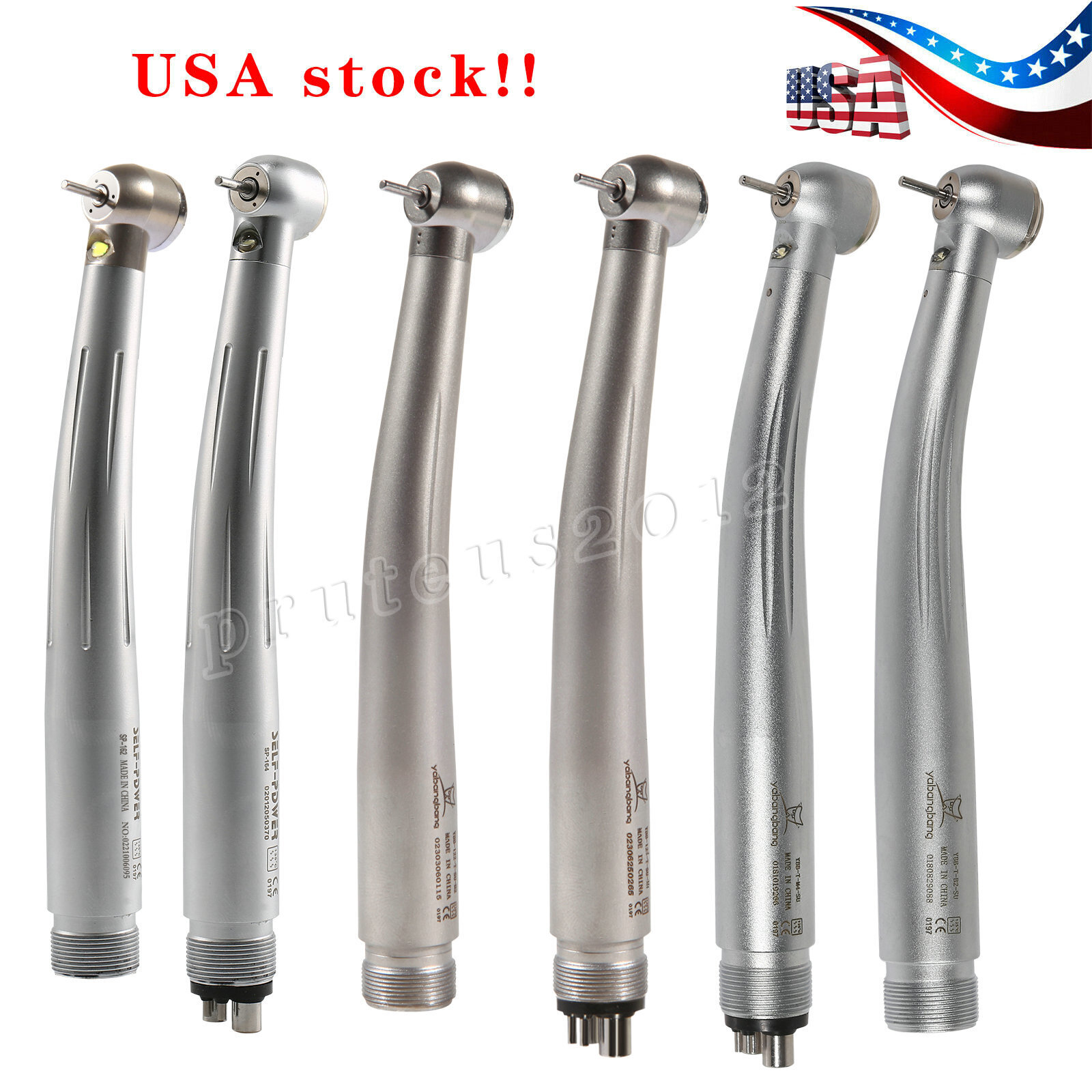 1-10 Yabangbang Dental (LED E-generator) High Speed Handpiece 4/2 Hole NSK Style