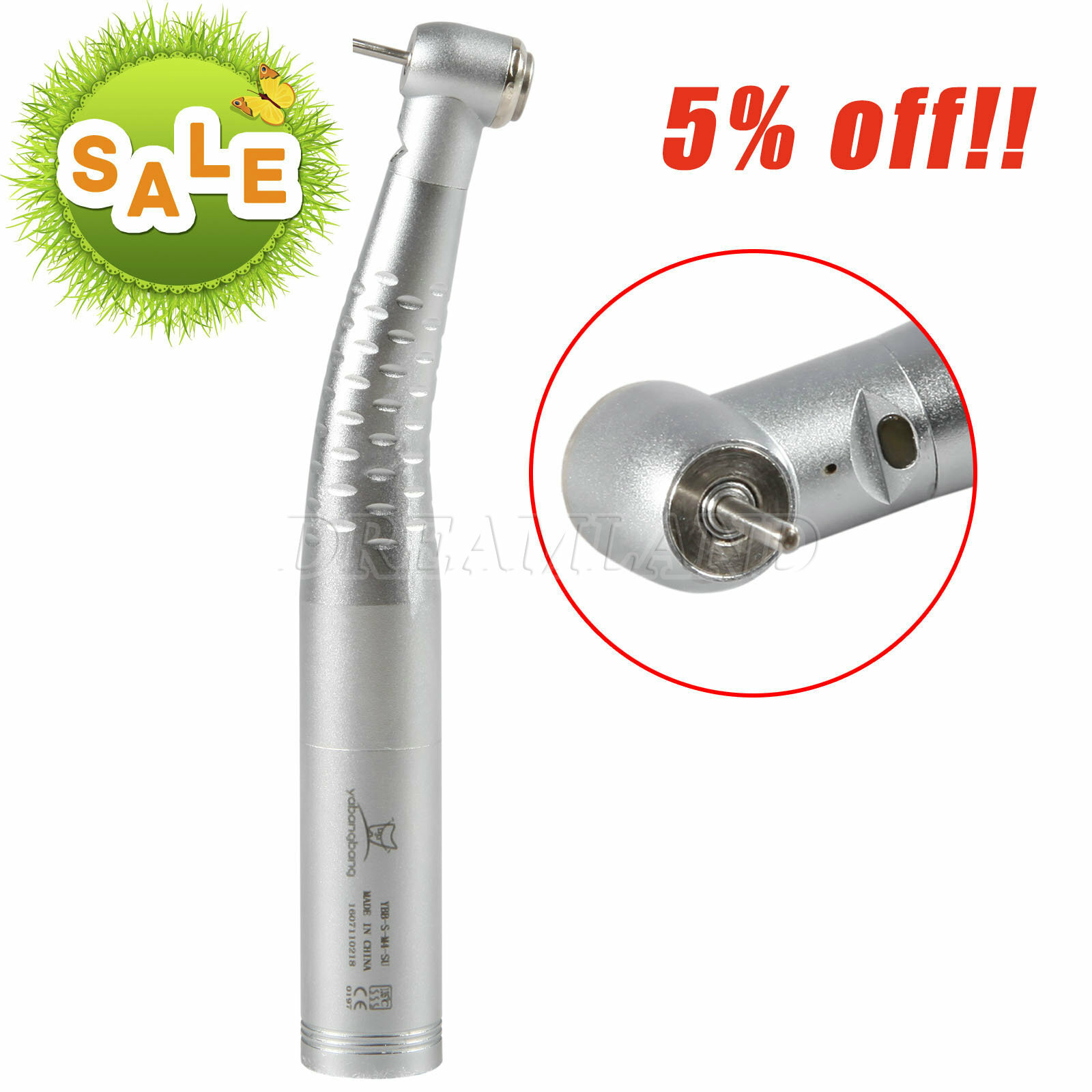 Dental Fiber Optic Turbine Handpiece fit KaV cavo LED 4/6Hole Quick Coupling YB6