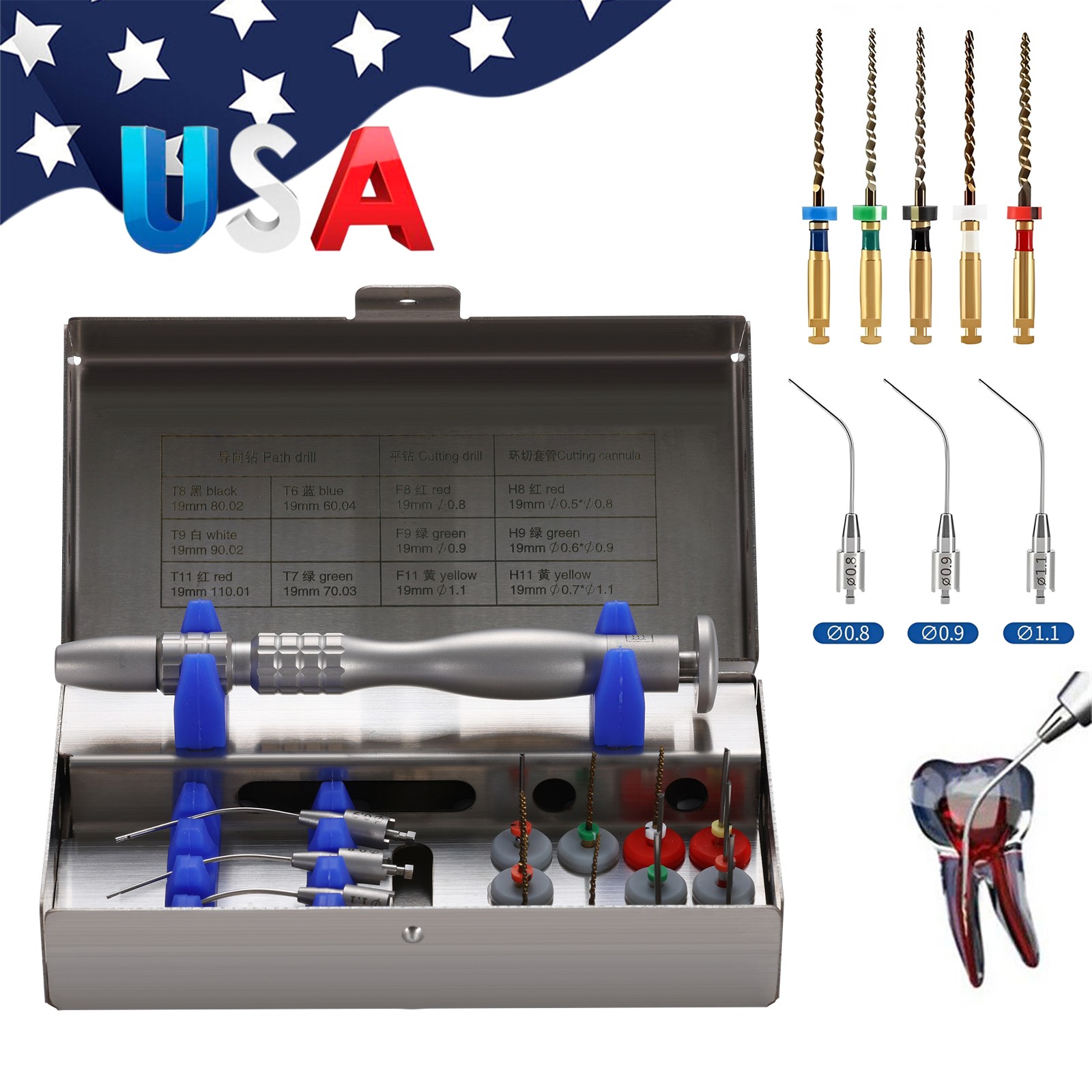 Dental Endo Root Canal Files Extractor Endodontic Broken File Removal System CE