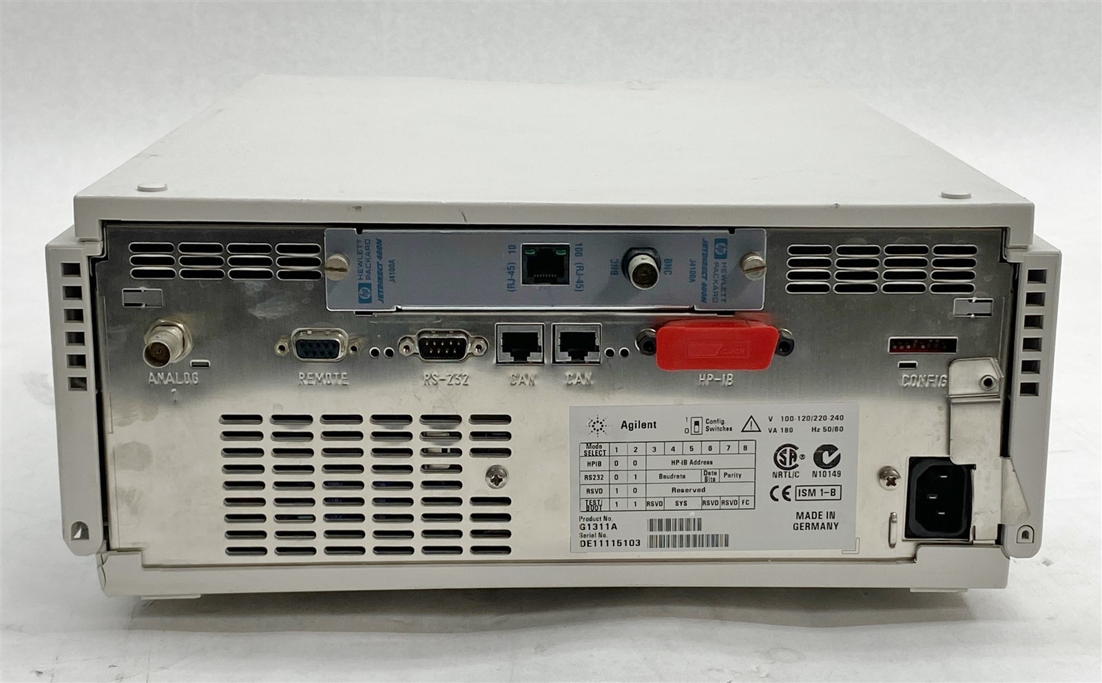 Agilent HP G1311A 1100 Series HPLC Quaternary Quat Pump QuatPump w/ J4100A