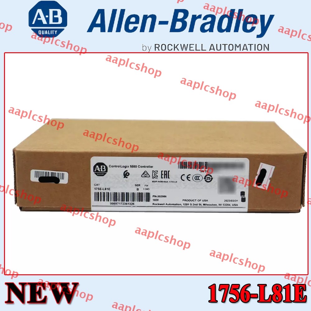 PLC-AB 1756-L81E ControlLogix 5580 Controller Processor 1756L81E