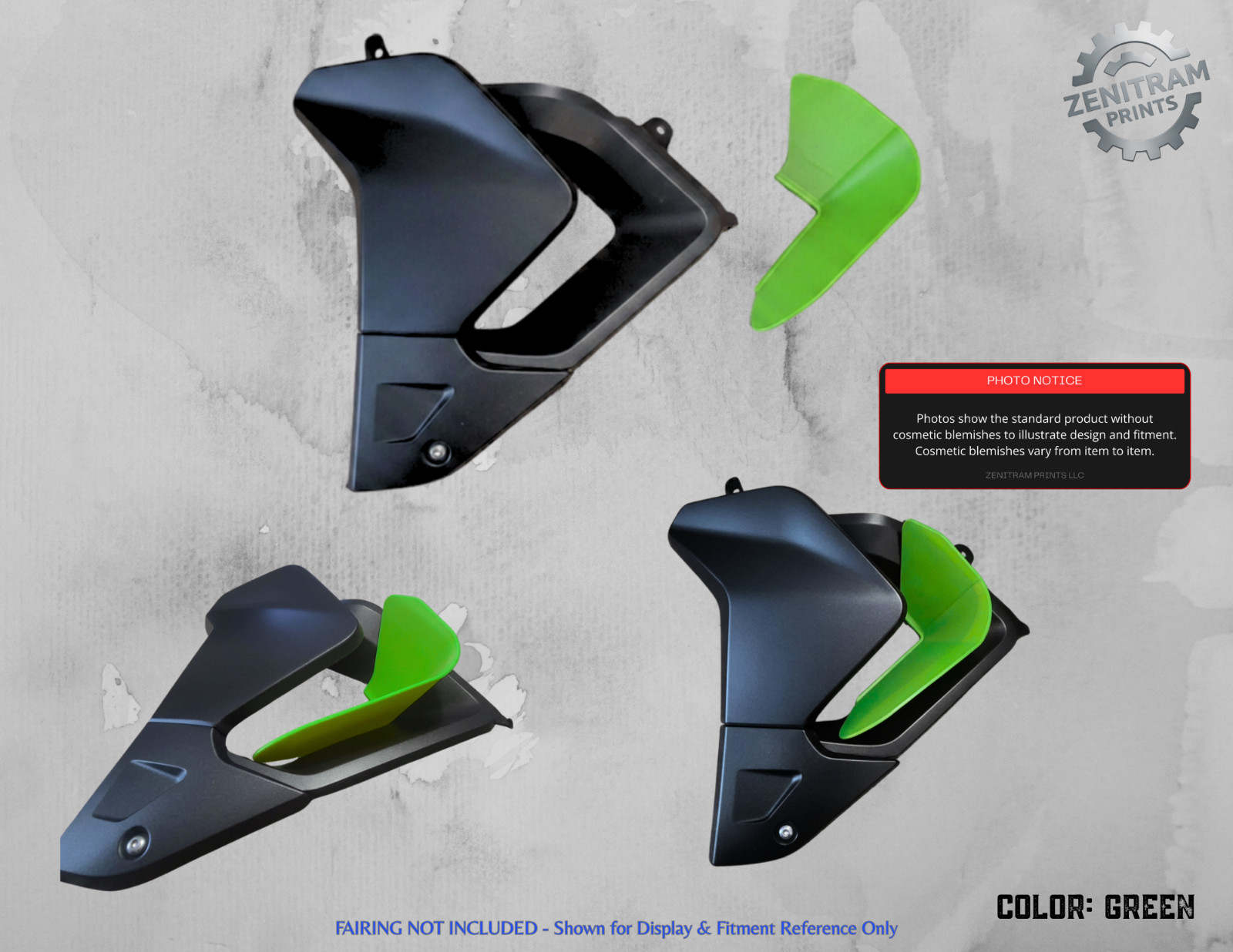 Stripe Series Air Deflectors Triumph Tiger 850/900 2020-2024 | Cosmetic Blem
