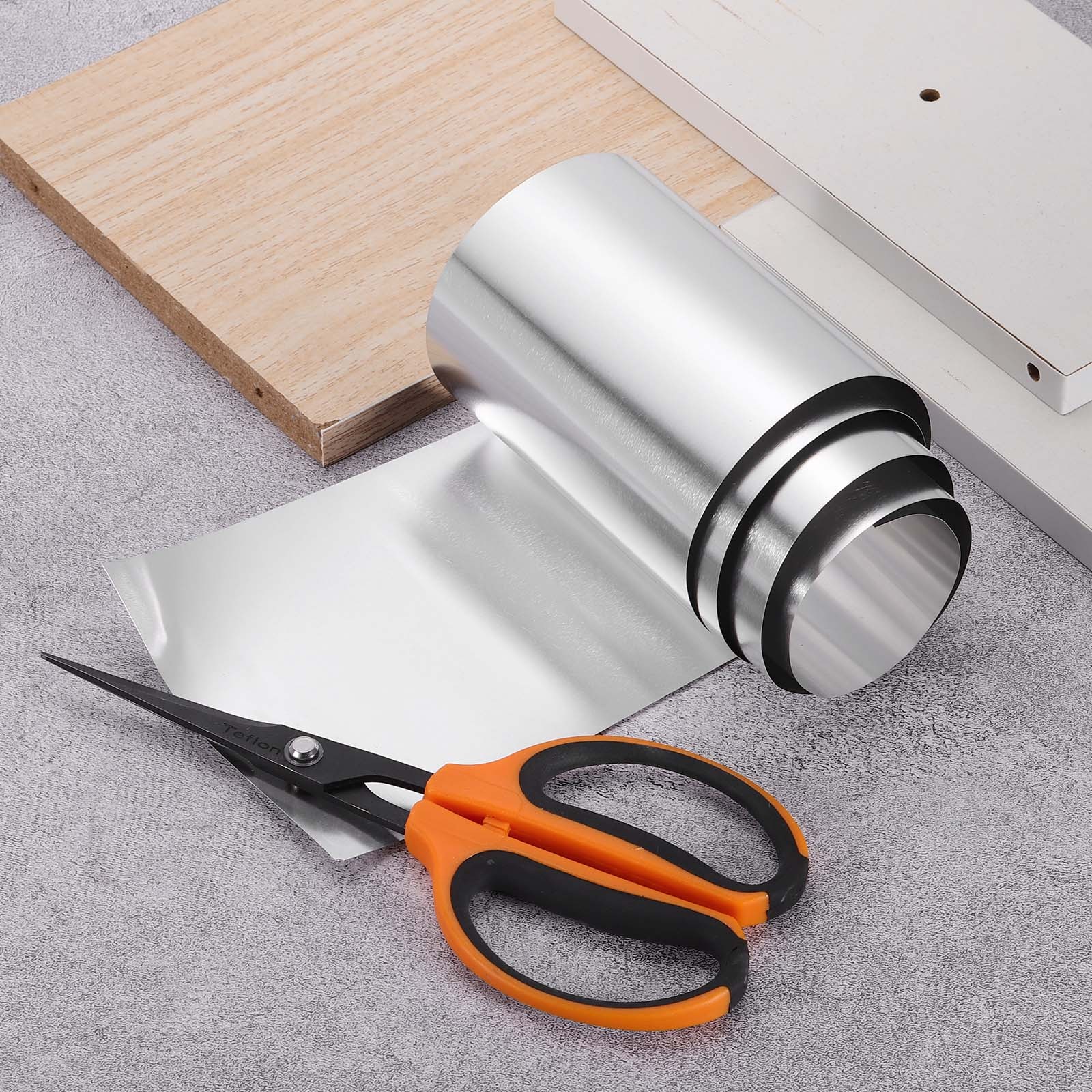 6in x 3.3ft Aluminum Flashing Roll, 0.05mm Metal Roof Panels for House Repair