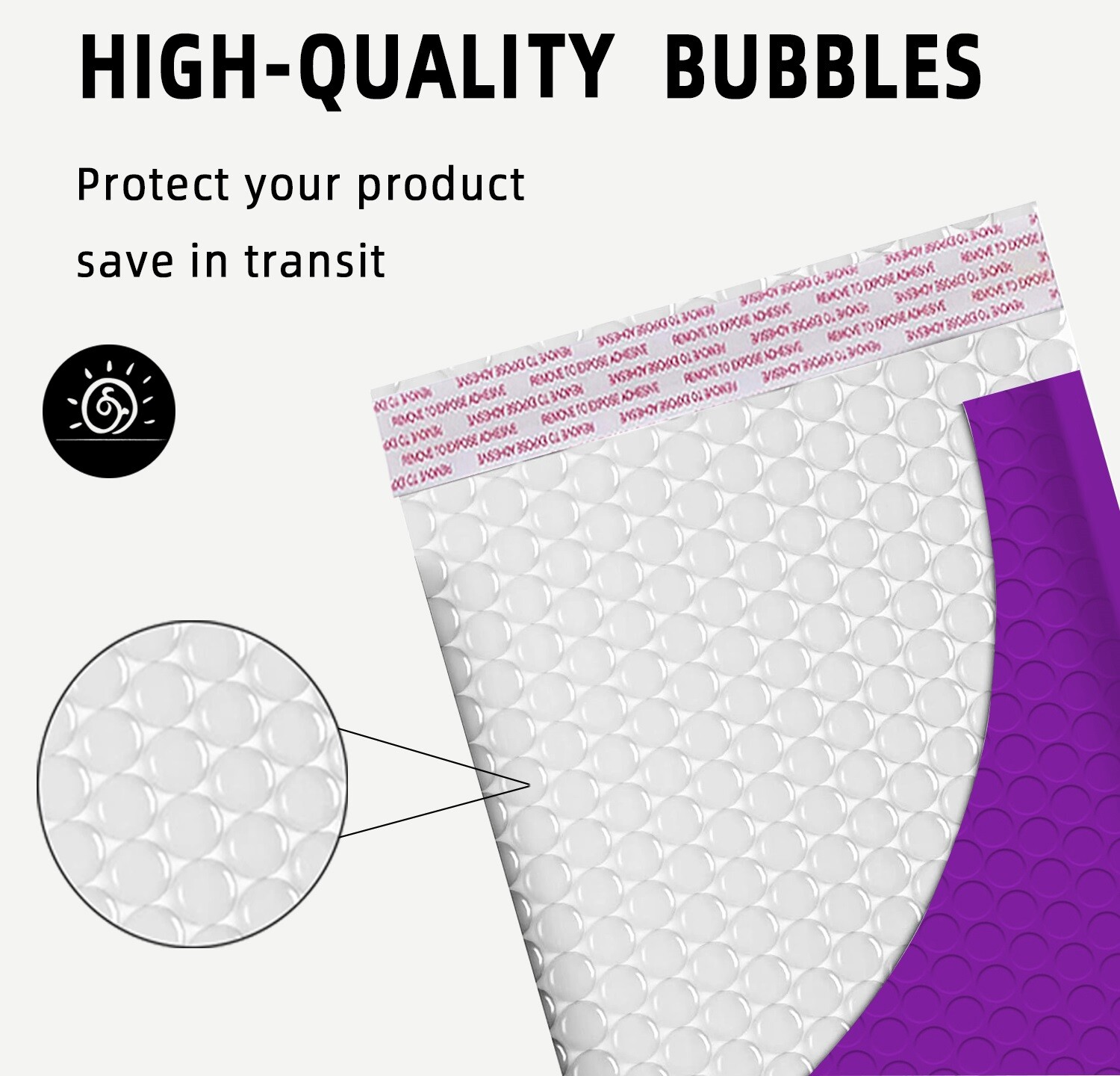 #0 6×10 (6×9) Poly Bubble Mailers Padded Envelope Shipping Bag Purple 5-1000 Pcs