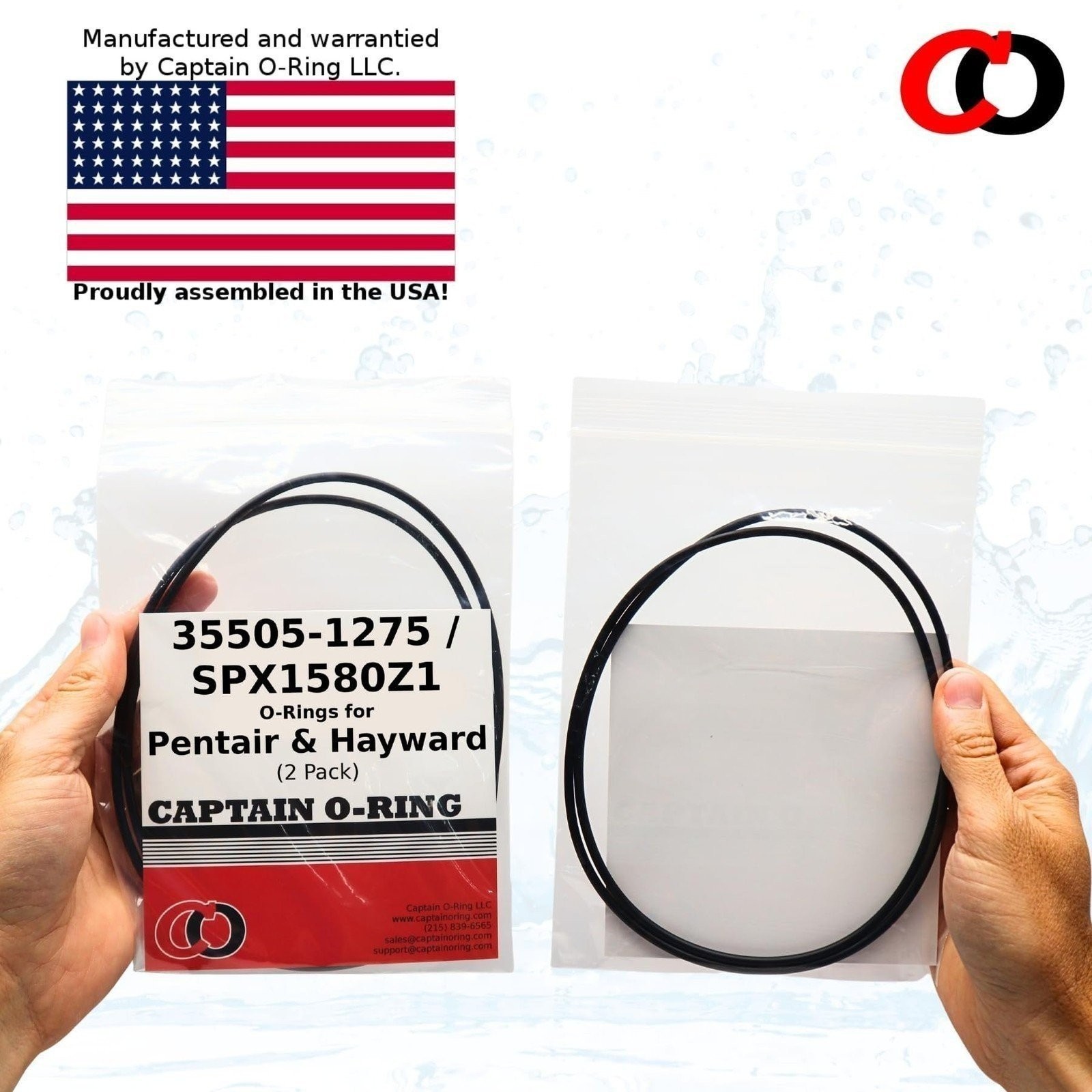 35505-1275 / SPX1580Z1 O-Ring for Pentair Multiport, Hayward Powerflo (2 Pack)